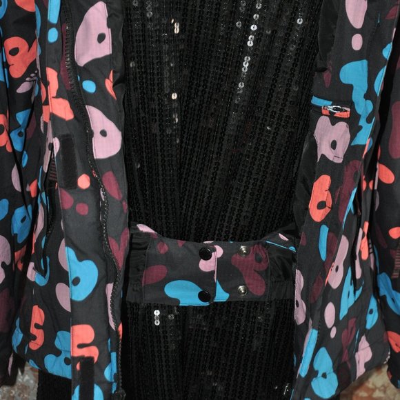 Adidas Trefoil 2011 ST Kurtka, Multi Color Letters Print, Coat Jacket. Small - Picture 9 of 12